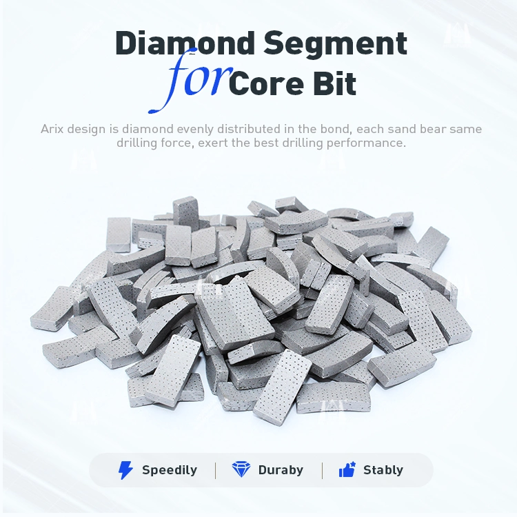 Diamond Core Drill Bit Arix Segment for Concrete